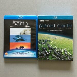 Biology 5 Blu-ray Discs. Planet Earth and Disney’s Earth. Like new